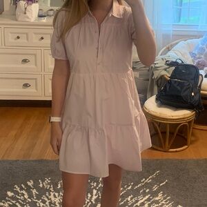 Abercrombie Pink Collared Dress